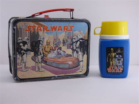 star wars metal lunch box|star wars thermos lunch box.